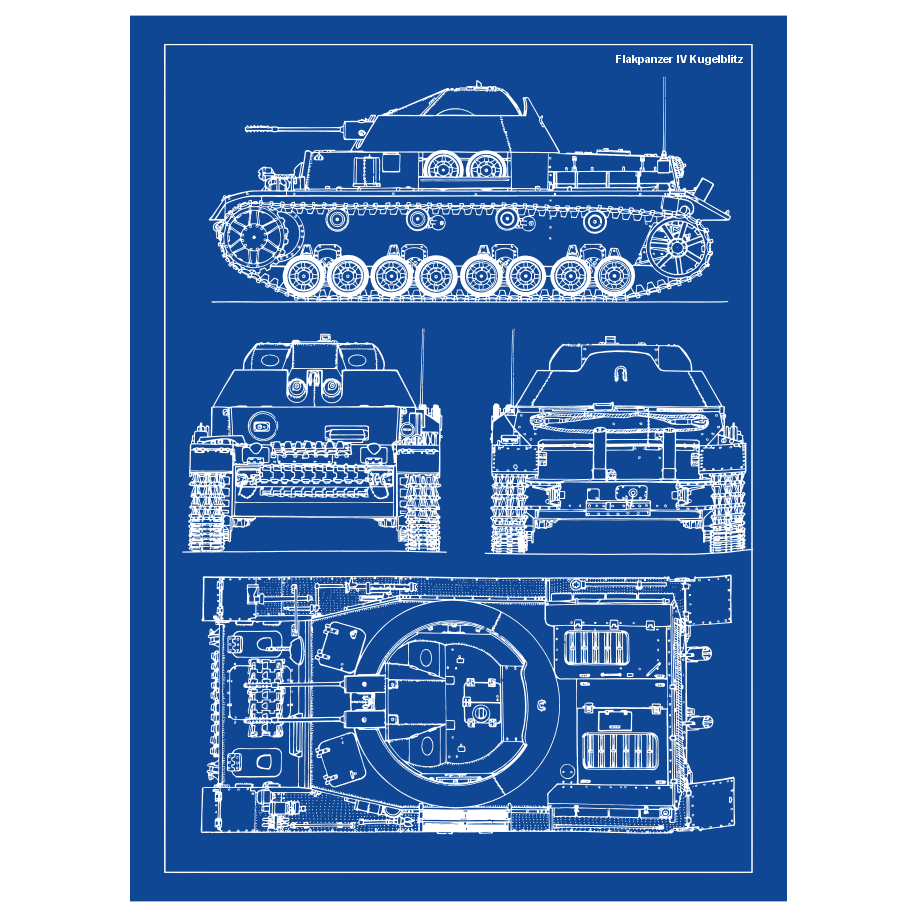 Flakpanzer IV Kugelblitz Blueprint